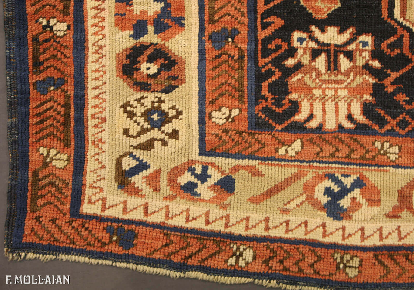 Hand-knotted Caucasian Seychour (Zeikhur) Antique Rug n°:82476077